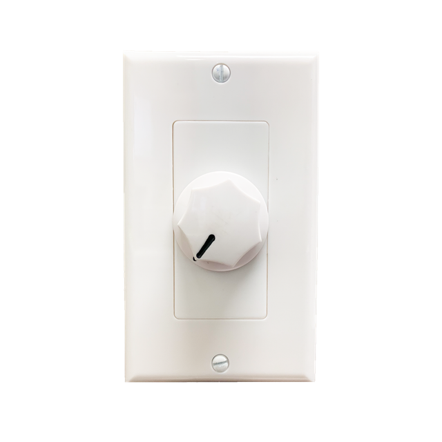 10W 70/25V Speaker Line Attenuator, Decora-Style - White