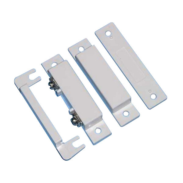Surface Mount Magnetic Contact - CC, 1" Gap, 2 1/2" L x 1/2" W x 1/2" H, Terminals, Cover, Screws, White