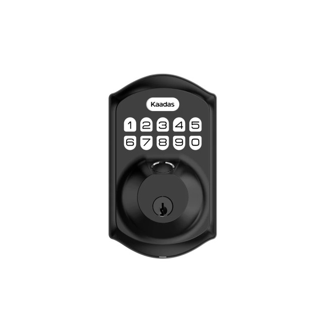 Grade 2 Lock - Keypad Fingerprint/Biometrics/Code/ Key - Black