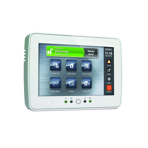 PowerSeries NEO White 7" hardwired touch screen keypad (Compatible w/ IQ PRO)
