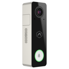 Silver Wired Video Doorbell Camera, 1440p with 165-Degree View & People Detection