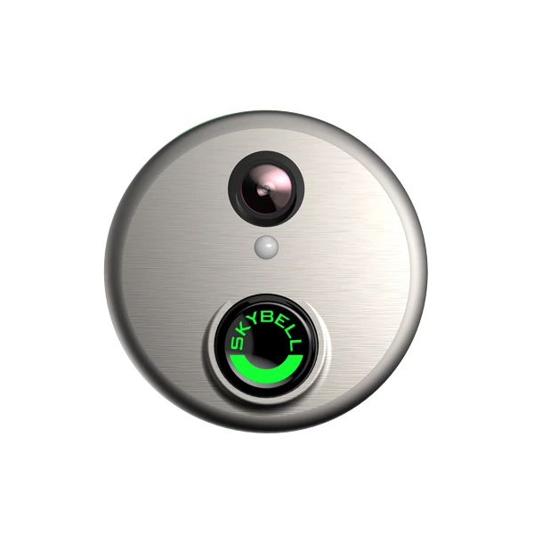 SkyBell HD Wi-Fi Doorbell Camera, 180-Degree View, Satin Nickel