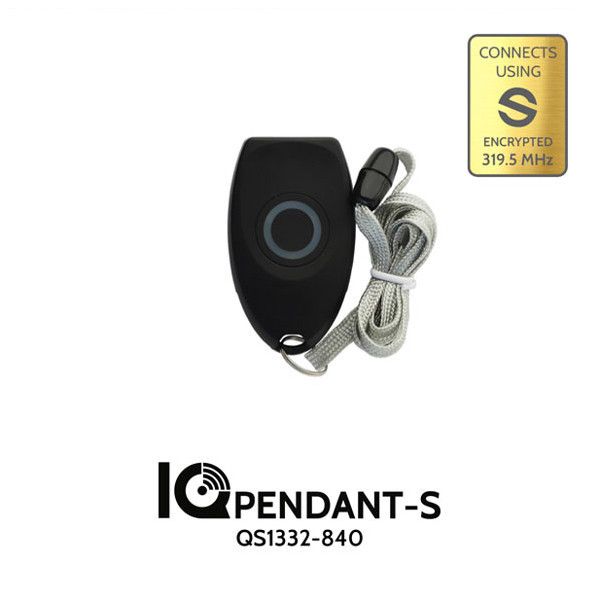 IQ Pendant-S – Wireless S-Line Panic Button Pendant with Neck Lanyard