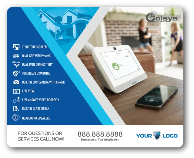 Qolsys IQ4 Diecut Panel Flyer, Residential (500)