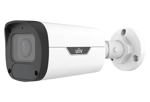 UNV IP Bullet, 1/3" 4MP PS CMOS, 20fps@4MP(2688x1520), 2.8-12mm Motorized, 164ft IR, 120dB WDR, Built-in Mic, Micro SD (512GB), DC12V (9.5W), PoE (IEEE 802.3af), IP67.
Compatible with: TR-JB05-B-IN, T