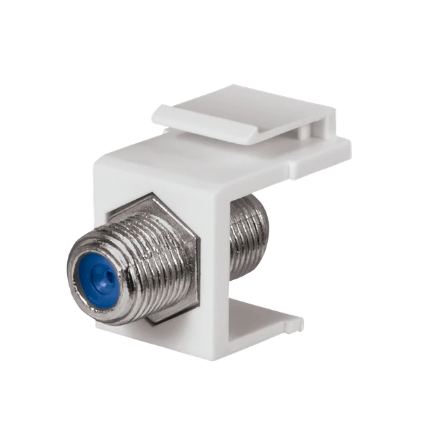 Keystone Jack w/ 3.0 GHZ F-Connector, Ultra White, UL
