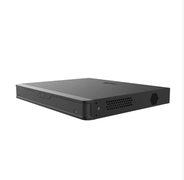 UNV 1U, 16CH CVI/TVI/AHD/CVBS Input, 32CH IP Input, H.264/H.265, IP: 80M(In)/160M(Out), 4/5/8MP CVI/TVI/AHD display, Max 8fps@8MP / 12fps@5M per channel, HDMI/VGA/BNC Simultaneous, Audio: 4CH In/1CH O