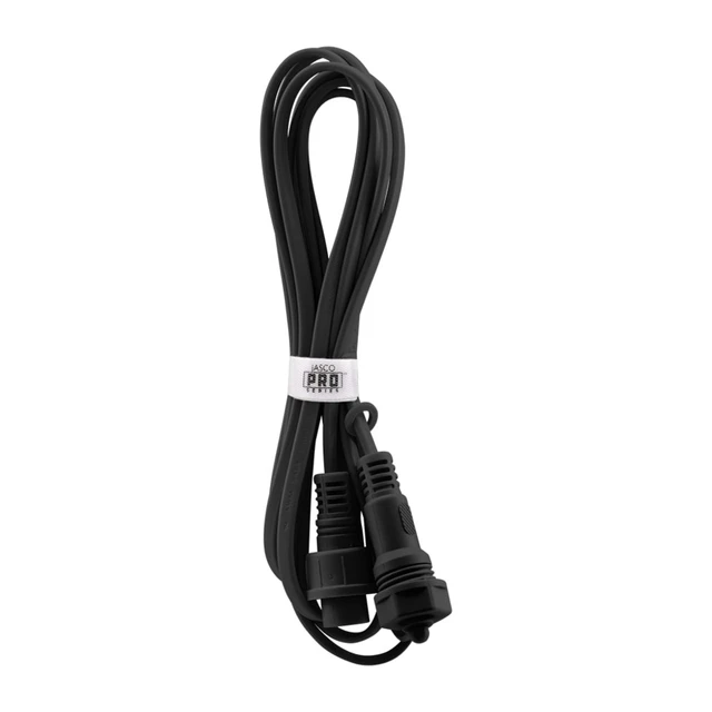 JascoPro Series Wi-Fi Under-Eave Light Extension Cable, 2-Pack of 10 ft, Weatherproof, Black