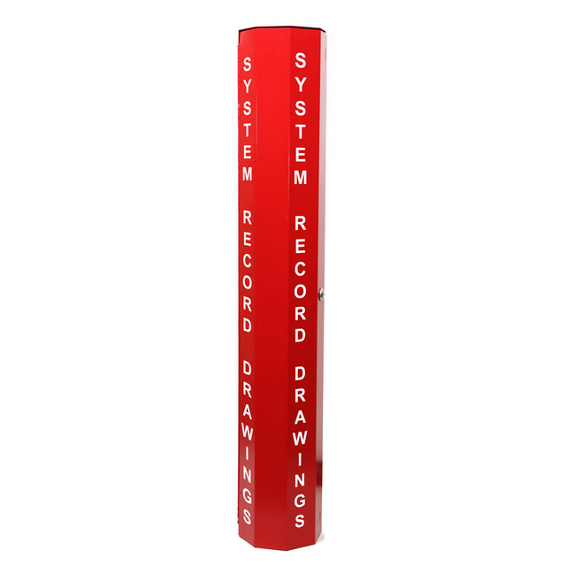 SSU00625, DSB Drawing Storage Enclosure, Red, 37 x 6 x 4.25, 37 x 6 x 4.25 in, Red