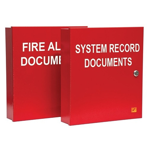System Record Documents Box, Red
