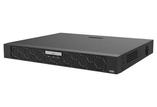UNV 1U, 16CH IP Input, 16 Built-in POE (240W), H.264/H.265, 320M(In)/160M(Out), HDMI(4K)/VGA(1080P) Independent, 2 SATA (16TB), Rackmountable (Rack ears not included)