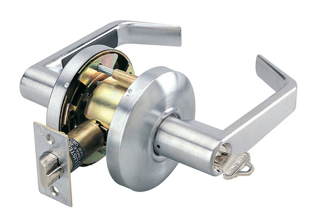 SL101 US26D Dormitory/Corridor Grade 2 Locks. Non-clutch, Schlage C keyway standard-ADA compliant -Silver