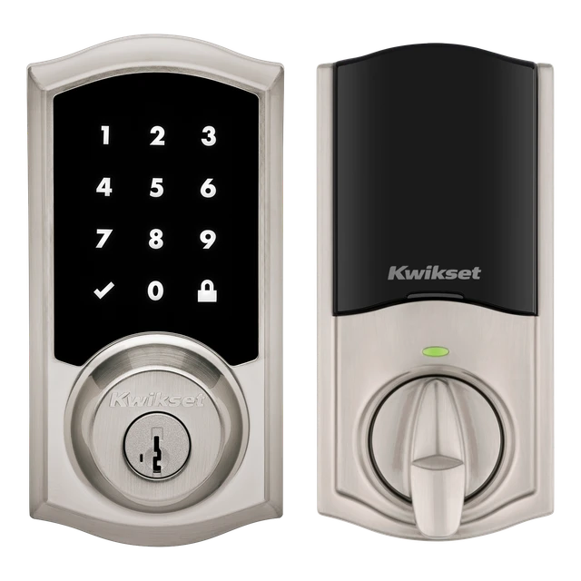 918 HomeConnect Traditional Electronic Deadbolt with Z-Wave Technology, Satin Nickel