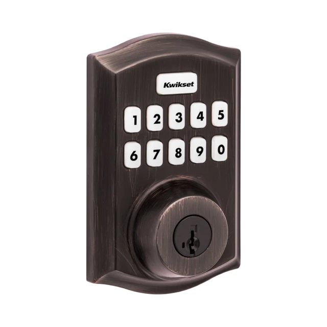 Home Connect 620 Traditional Keypad Connected Smart Lock with Z-Wave Technology, Venetian Bronze