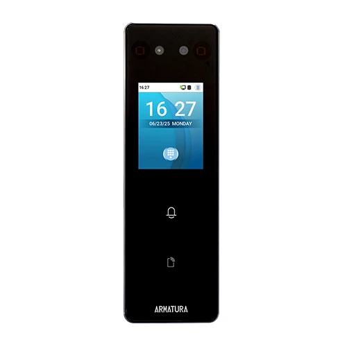 All-In-One Biometric Reader with palm & face authentication; Number of Ports: 1 TCP/IP, 1 RS-485, Input: 4ch TTL Inputs; Output: 1ch TTL Output, 3 relays, includes secure relay box; TFT Display: 2.4 in...