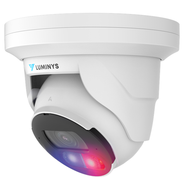 N5-D LumiDeterrent 8MP IP Turret Camera, 2.8 mm fixed