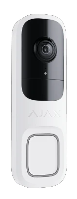 Ajax Doorbell Video Door Station with Built-In AI & PIR Sensor, White
