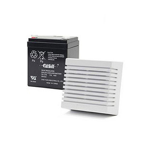 Accessory Kit – Backup Battery, 15W Dual-Tone Siren, and RJ31X Jack Set for Hardwired Security Systems)