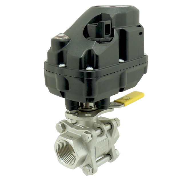 1" Water Shutoff Valve w/manual override, 12Vdc Motor