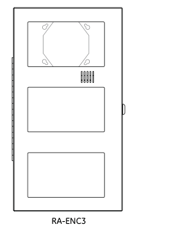RA-ENC3 3-Position Remote Annunciator Enclosure, Key-Locked, Beige