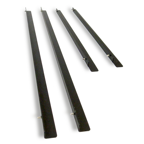 Semi-Flush Mount Trim Kit for 64-Point Fire Alarm Panels, Black