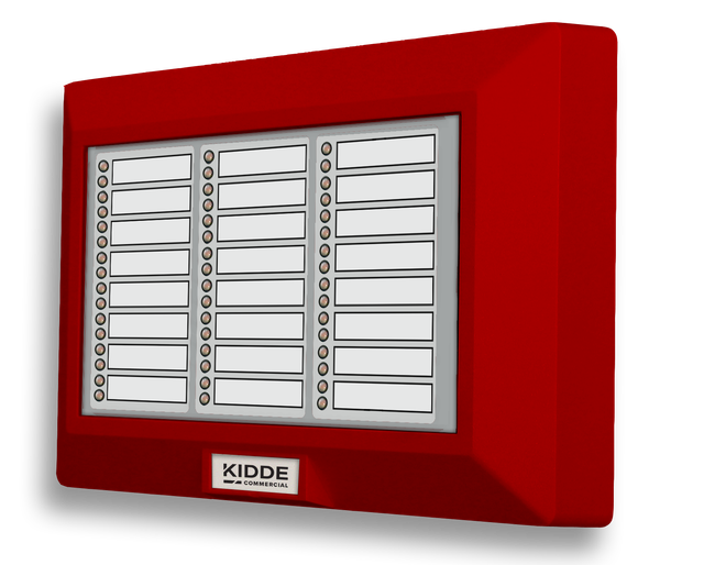 R-Series 24-Zone LED Remote Annunciator Expander for EVOLVE, VS & FX Fire Alarm Systems, Red