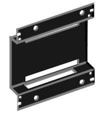 Dual Module Mounting Bracket for 4-Inch Square Electrical Box