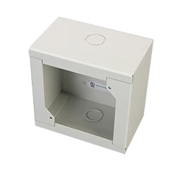 Weatherproof Surface Mount Back Box for Fire Alarm Notification Appliances, White