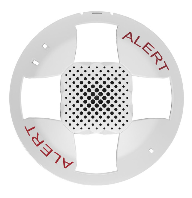 Genesis LED EGCS Series Ceiling Speaker-Strobe Replacement Cover, White with ALERT Marking