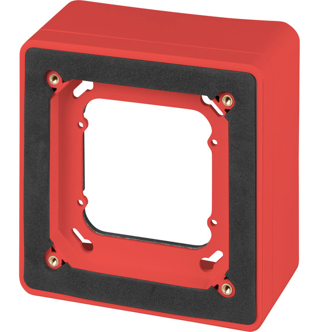 Genesis EWG Series Red Flush & Surface Mounting Adapter for Outdoor Notification Appliances