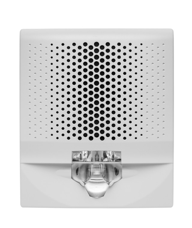 Genesis LED EG4 Wall Mount Speaker/Strobe, 15-110 cd Selectable, 24V, White, Unmarked