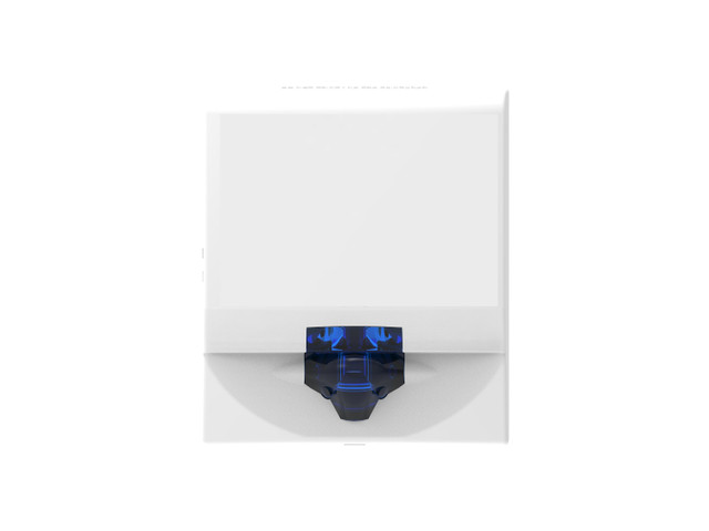 Genesis LED G4 Wall Mount Mass Notification Strobe, White with Blue Lens