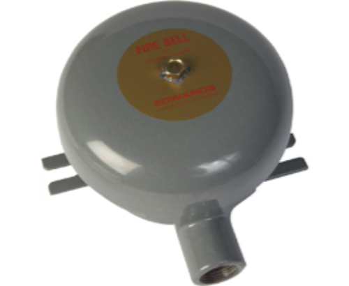 6" Explosionproof Fire Alarm Bell, 24 VDC, 83 dBA, Red, Class I/II/III Hazardous Location, Diode Polarized