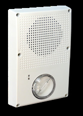 Genesis WG4 Outdoor Speaker-Strobe, White, No Marking, High Output Clear Lens