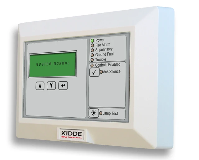 R-Series LCD Remote Annunciator for EVOLVE, FX & VS Panels, Status-Only, RS-485, UL/ULC/FM Listed