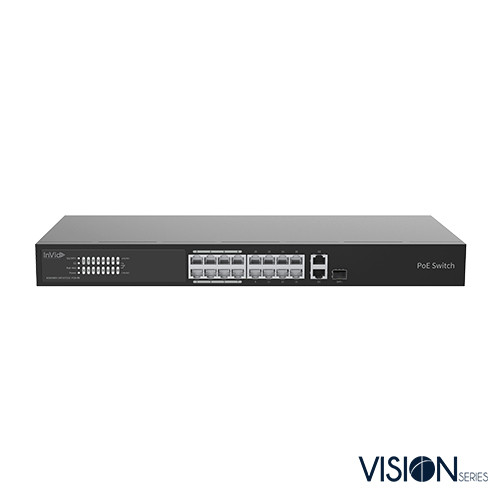 16-Port Cloud Managed Poe Switch, 250W, Ul Listed, With 2 Uplink Gig Ports