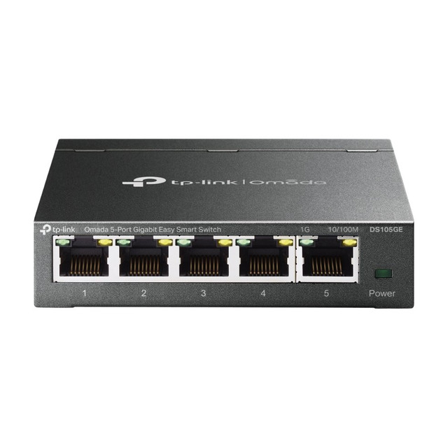 Omada 5-Port Gigabit Easy Smart Desktop Switch with VLAN and QoS, Wall Mountable