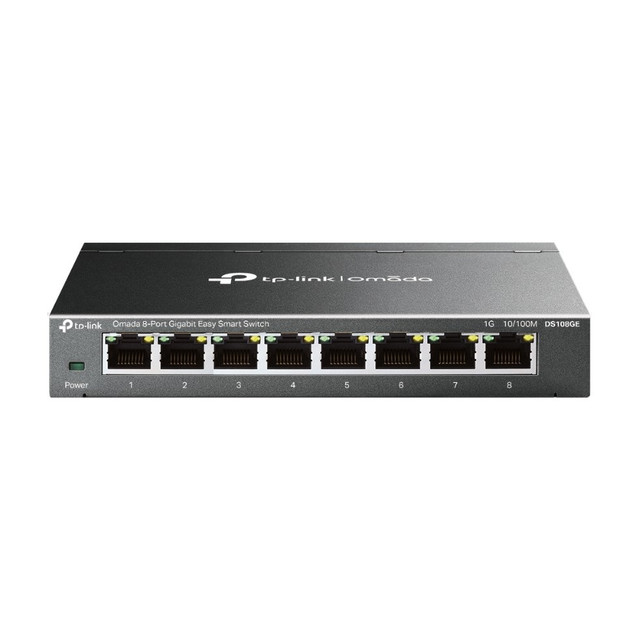 Omada 8-Port Gigabit Easy Smart Desktop Switch with VLAN and QoS, Wall Mountable