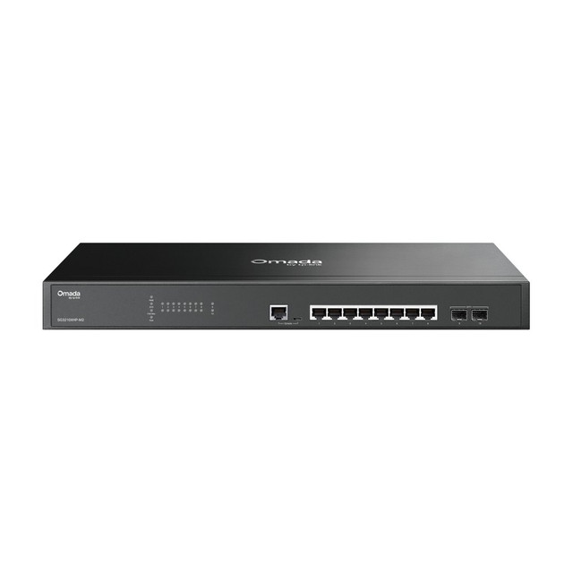 Omada 8-Port 2.5G L2+ Managed PoE+ Switch, 8 PoE+ Ports, 240 W, 2 x 10G SFP+ Slots
