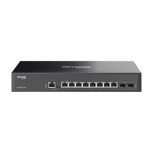 Omada 8-Port 2.5G L2+ Managed Switch with 2 x 10G SFP+ Slots, Fanless, Rack or Desktop