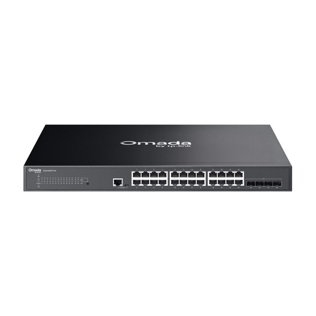 Omada 28-Port 2.5G L2+ Managed Switch, 24 PoE++ Ports, 770 W, 4 x 10G SFP+ Slots