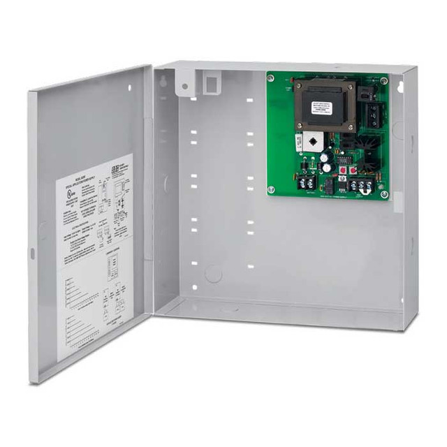 1 AMP 12/24VDC POWER SUPPLY X FIRE RELAY X BATTERY CHARGER 11" X 11" CABINET (SDC-602RF)
