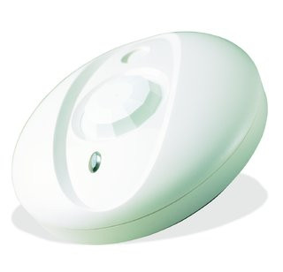Ceiling mount passive infrared detector (form C alarm contact) with integrated digital glassbreak detector (form C alarm contact) and tamper switch