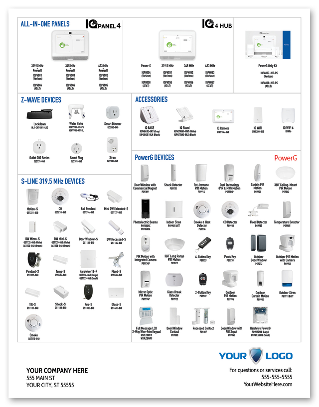 Qolsys Residential Flyer 2-sided 8.5" x 11"