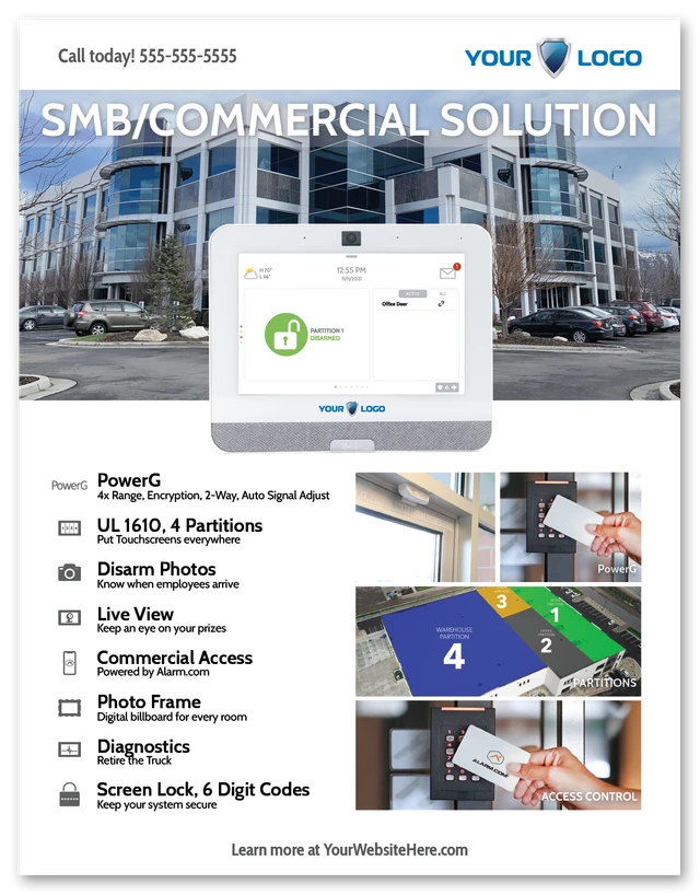 Qolsys Commercial Flyer 2-Sided 8.5" x 11"