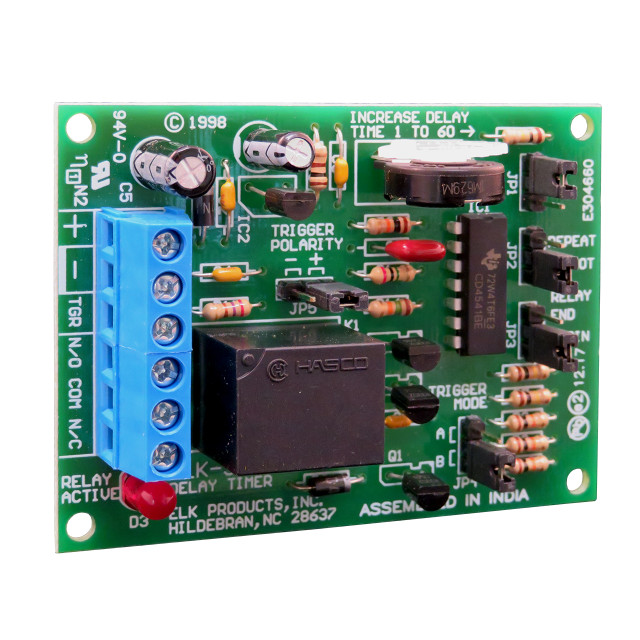 Delay Timer Relay, 12/24V, 1 Sec. - 60 Min.