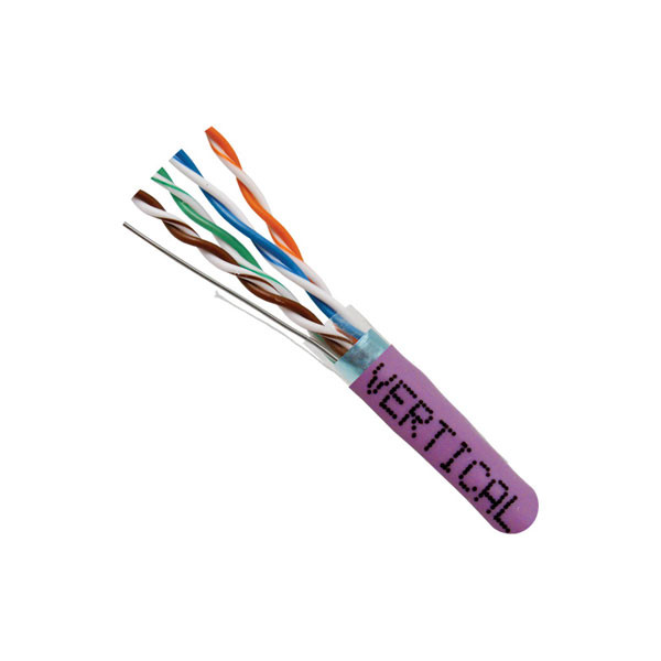 Vertical Cable CAT5E F/UTP (Shielded), 8Conductor, 24AWG, Solid Bare