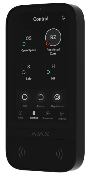 Ajax | 58472 | KeyPad TouchScreen (9NA) UPC black (Special Order
