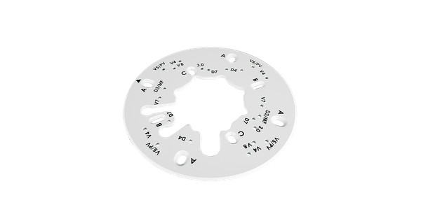 Converter plate for electronic gang box - white (DWC-GPLT-W) - SS&Si ...