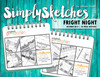 Simply Sketches Ebook: October 2017 | Fright Night